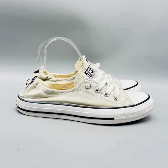 Converse Shoes Womens 8 Off White Tan Chuck Taylor All Star Shoreline Sneakers - Picture 1 of 11